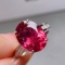 14k Gold 5.44 Ctw Natural Tourmaline & Diamond Ring