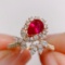 14k Gold 1.81 Ctw Natural Ruby & Diamond Ring