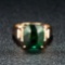 14k Gold 7.85 Ct Natural Tourmaline & Diamond Ring