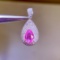 14k Gold 0.93 Ct Natural Sapphire & Diamond Pendant