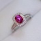 14k Gold 1.03 Ctw Natural Ruby & Diamond Ring