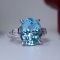 14k Gold 4.90 Ctw Natural Aquamarine & Diamond Ring