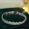 14k Gold 4.18 Ct Natural H Diamond Bracelet