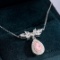 14k Gold 1.23 Ctw Natural Pink Diamond & Diamond Necklace