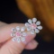 14k Gold 0.64 Ctw Natural Pink Diamond & Diamond Earrings