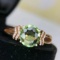 14k Gold 1.95 Ct Natural Tourmaline & Diamond Ring