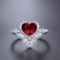 14k Gold 1.98 Ctw Vivid Red Natural Spinel & Diamond Ring