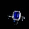 14k Gold 1.81 Ctw Natural Sapphire & Diamond Ring