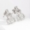 14k Gold 0.68 Ct Natural H Diamond Earrings