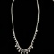 14k Gold 8.82 Ctw Natural H Diamond Necklace