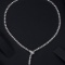 14k Gold 3.93 Ct Natural H Diamond Necklace