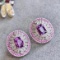 14k Gold 3.3 Ctw Natural Sapphire & Diamond Earrings