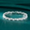 14k Gold 7.14 Ctw Natural H Diamond Bracelet