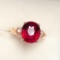 14k Gold 4 Ct Natural Tourmaline & Diamond Ring