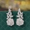 14k Gold 1.06 Ct Natural H Diamond Earrings