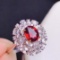 14k Gold 1.88 Ctw Natural Ruby & Diamond Ring