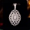 14k Gold 1.05 Ct Natural H Diamond Pendant