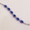 14k Gold 6.38 Ct Vivid Blue Natural Sapphire & Diamond Bracelet