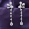 14k Gold 0.65 Ct Natural H Diamond Earrings