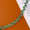 14k Gold 7.9 Ct Vivid Green Natural Emerald & Diamond Bracelet