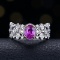 14k Gold 1.16 Ctw Natural Sapphire & Diamond Ring