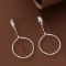 14k Gold 0.92 Ct Natural H Diamond Earrings