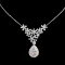14k Gold 3.00 Ct Natural H Diamond Necklace