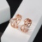 14k Gold 0.90 Ctw Natural H Diamond Earrings