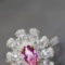 14k Gold 0.64 Ctw Natural Padparadscha Sapphire & Diamond Ring