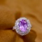 14k Gold 3.78 Ctw Natural Sapphire & Diamond Ring