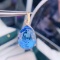 14k Gold 27.5 Ct Natural Topaz & Diamond Pendant