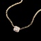 14k Gold 0.50 Ct Natural F Diamond Necklace