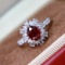 14k Gold 1.42 Ctw Natural Ruby & Diamond Ring