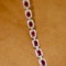 14k Gold 7.21 Ctw Natural Ruby & Diamond Bracelet