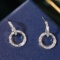 14k Gold 0.52 Ct Natural H Diamond Earrings