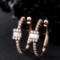 14k Gold 0.32 Ctw Natural H Diamond Earrings