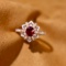 14k Gold 0.82 Ctw Natural Ruby & Diamond Ring