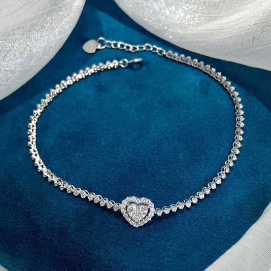14k Gold 0.75 Ct Natural H Diamond Bracelet