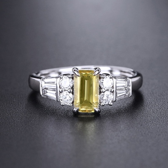14k Gold 1.58 Ctw Natural Chrysoberyl & Diamond Ring