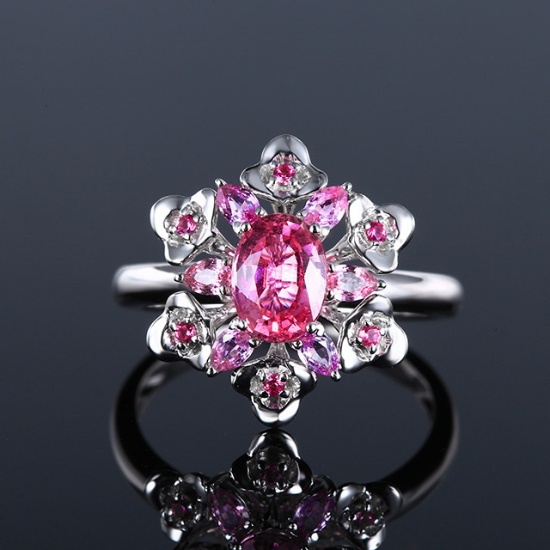 14k Gold 1.66 Ctw Natural Sapphire & Sapphire Ring