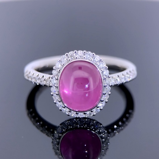 14k Gold 2.99 Ctw Natural Ruby & Ruby Ring