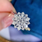 14k Gold 0.55 Ct Natural H Diamond Ring