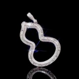 14k Gold 1.3 Ct Natural H Diamond Pendant