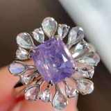 14k Gold 3.61 Ctw Natural Sapphire & Diamond Ring