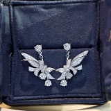 14k Gold 1.40 Ctw Natural H Diamond Earrings
