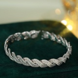 14k Gold 4.18 Ct Natural H Diamond Bracelet