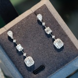 14k Gold 0.66 Ct Natural H Diamond Earrings