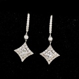 14k Gold 0.6 Ct Natural H Diamond Earrings