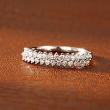 14k Gold 0.36 Ct Natural H Diamond Ring
