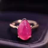 14k Gold 5.2 Ct Natural Ruby Ring